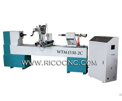 Wood Lathe Machine Woodturning Tool Cnc Cylinder Engraving Kit Woodworking Router Wtm1530 2c