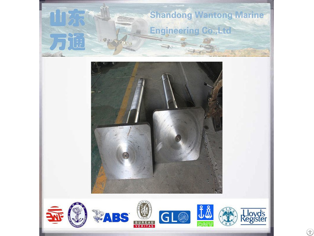 Quality Marine Stern Carrier Forged Steel Rudder Stock For Propeller