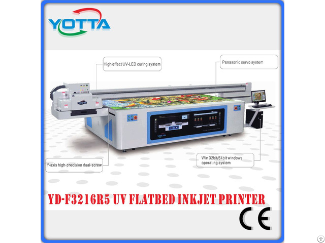 Large Format And High Speed Uv Led Flatbed Printer