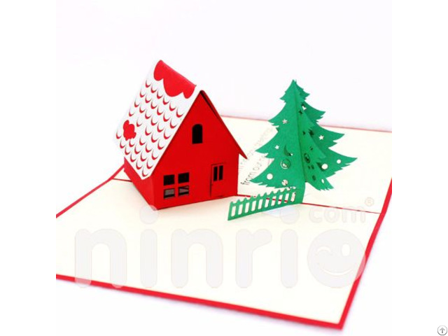 Noel House 3d Pop Up Card