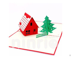 Noel House 3d Pop Up Card