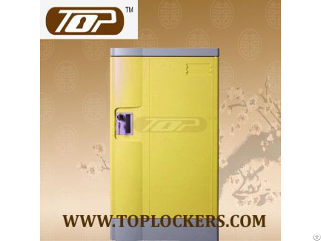 Triple Tier School Lockers Abs Plastic Yellow Color