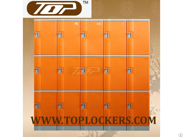 Triple Tier Abs Plastic Cabinets Orange Color