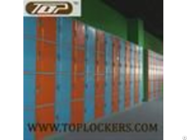 Four Tier Plastic Cabinets Abs Knocked Down Orange