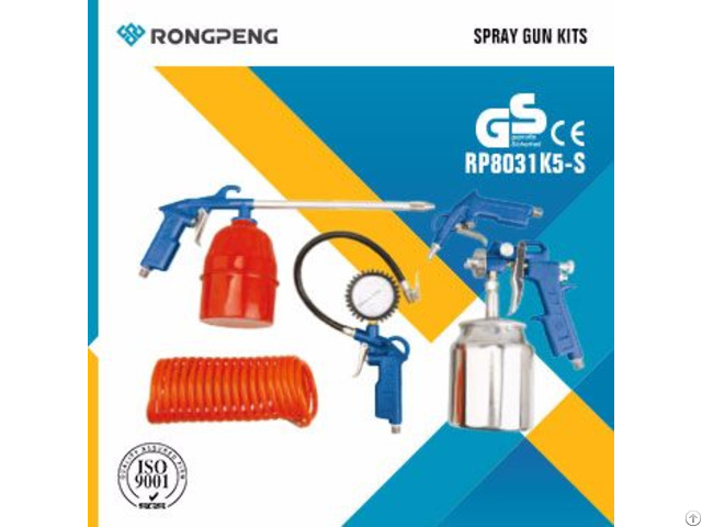 Rongpeng 5pcs Air Spray Gun Kits R8031k5-s