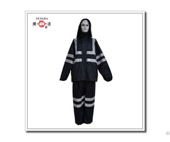 Raincoat Factory Reflective Waterproof Plain Polyester Rainsuit