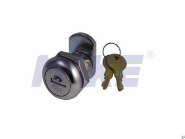 Zinc Alloy Cam Lock With Dust Shutter Shiny Chrome Nickel Plated