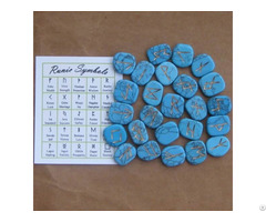 Rune Stone Set Turquoise