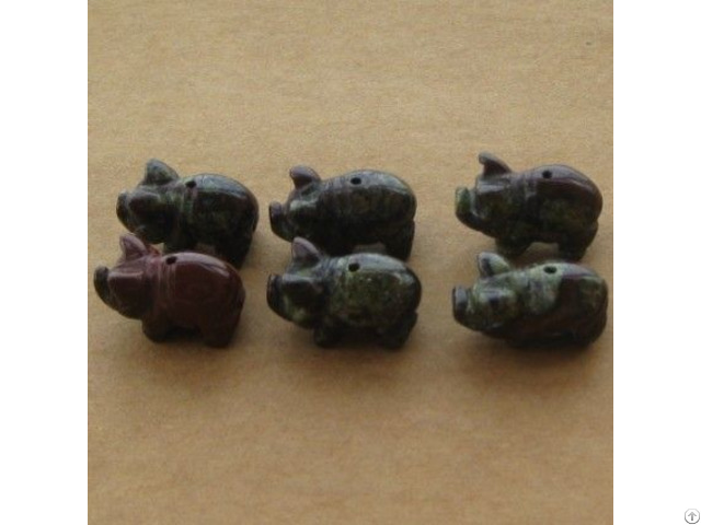 Wholesale Carved Gemstone Animals Beads