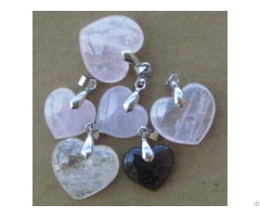 Wholesale Gemstone Hearts Pendants