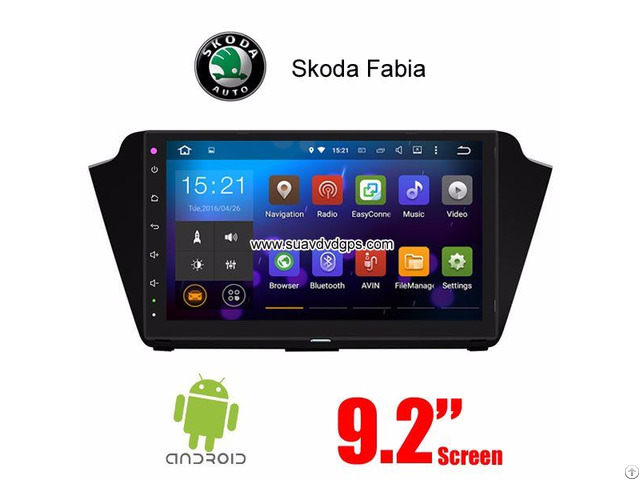 Skoda Fabia 2015 2016 Car Radio Android Wifi Gps Navigation Camera
