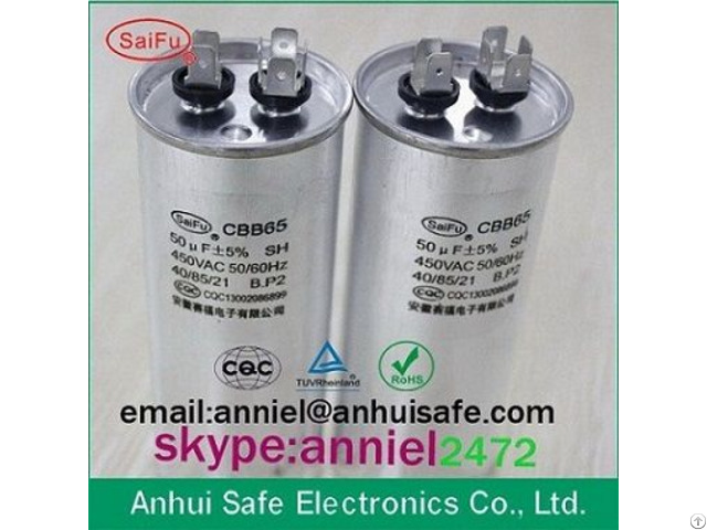 Ac Motor Run Air Conditioner Compressor Cbb65 Sh Oil Capacitor