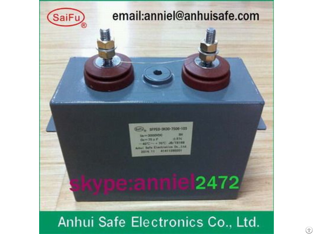 Dc Pulse Capacitor For Inverter 100uf 30000vdc