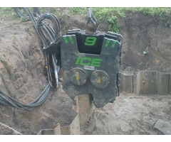 Used Vibro Hammer Ice Emv9 Excavator Mounted