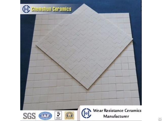 92 Percent And 95 Percent Alumina Ceramic Wear Resistant Rectangle Mosaic Tile Mat