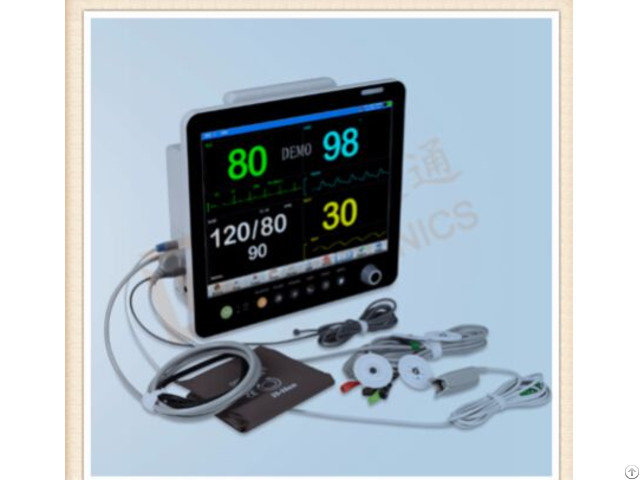 Patient Monitor 15 Inch With Ecg Nibp Spo2 Temp Resp 2