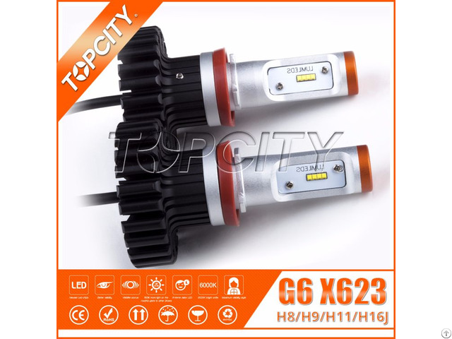 H8 H9 H11 H16j 80w Car Led Headlights