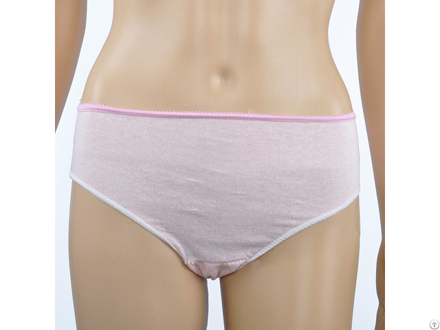 100 Percent Cotton Disposable Female Briefs For Hospital Stay