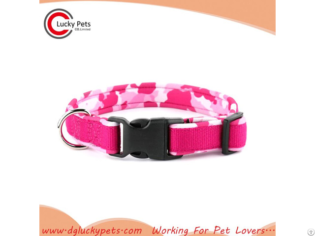 Custom Design 6 Colors Plastic Buckle Dog Collars Wholesale