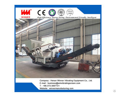 Crawler Moving Crushing Station For Waste Recycling