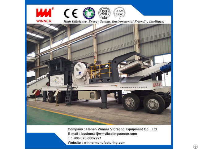 Tire Type Mobile Crushing Station For Railways