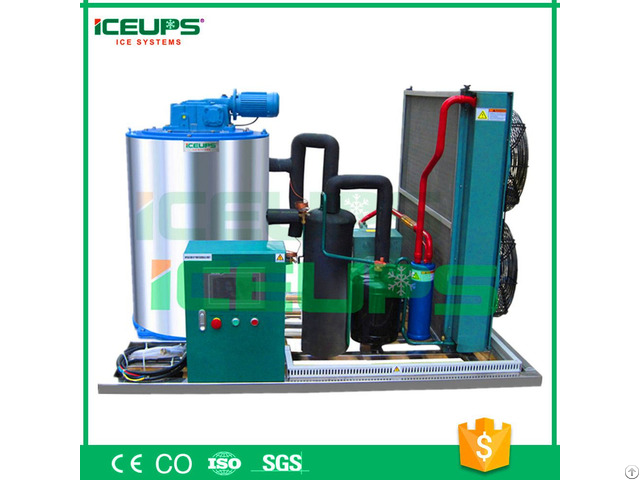 Ice Making Machine With Computerized Touch Screen Plc Control 2 5t Day