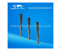 Ball Nose Double Flutes Upcut Spiral Router Bit For Sale