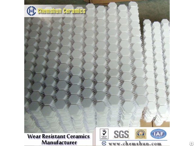 Alumina Ceramic Hexagonal Mosaic Tile Stick On The Net