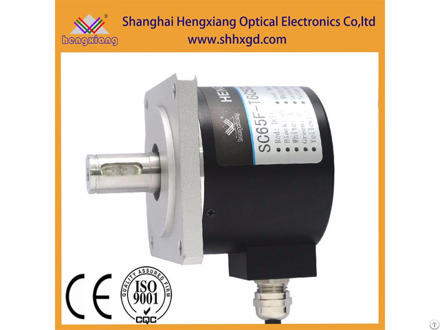 Hengxiang Sc65f Series Flange Encoder With Solid Shaft 15mm Keyway