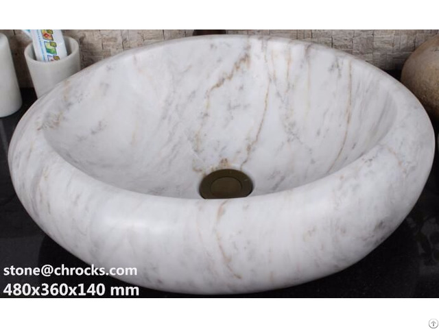 Venato White Marble Basin