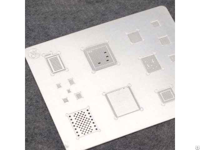 Mj 3d Bga Reballing Stencil Template For Phone A8 A9 A10 Groove Tin Steel