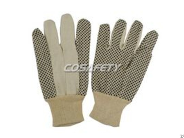 Pvc Polka Dots Cotton Gloves 6008