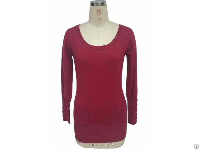 Red Sweater Womens Knits Tops