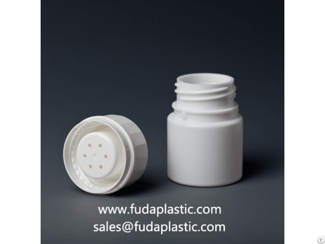 Plastic Medicine Bottle With Desiccant Cap