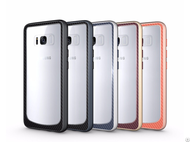 Top Quality Durable And Anti Shock Clear Pc Tpu Bumper Cover Case For Samsung Galaxy S8