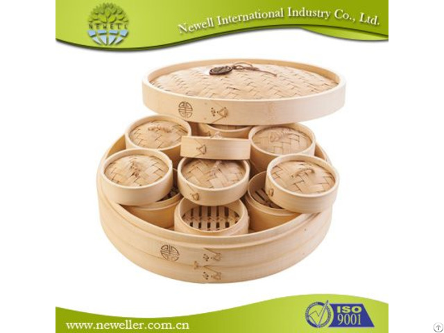 Great Quality Natural Cooking Bamboo Steamer For Restaurant