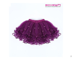 Summer Girls Tutu Fancy Dress Stage Performance Cake Bubble Skirt