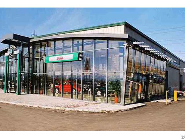 Car Showroom Built With Steel Structure