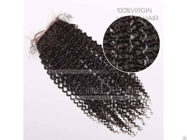 Tight Curl Swiss Lace Closure