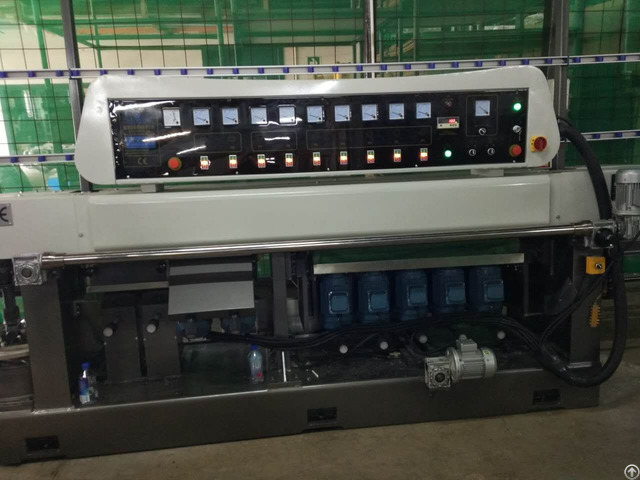 Glass Straight Line Multilevel Edging Machine 9 Spindles