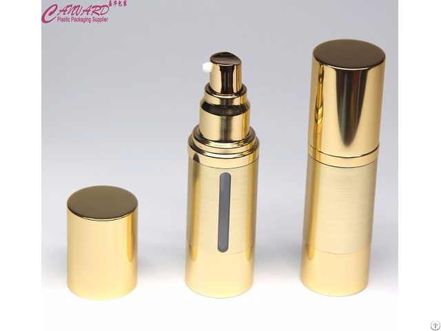 Golden Cosmetic Airless Pump Bottle 30ml 1oz