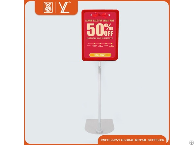 Plastic A4 Price Frame Matel Poster Display Stand