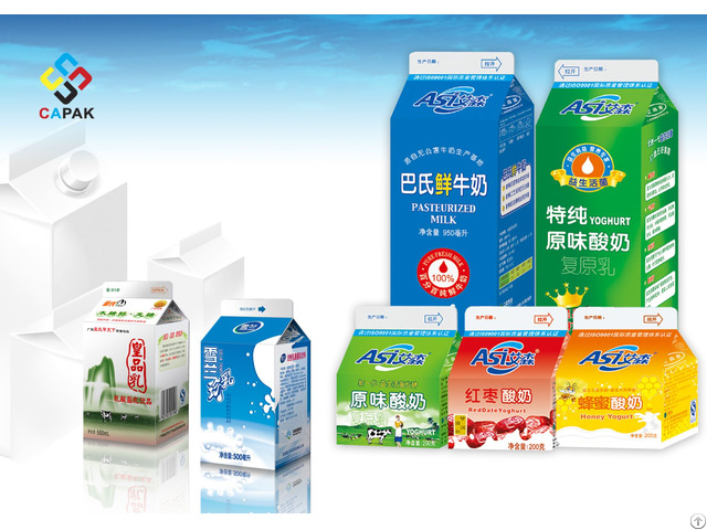 Gable Top A Milk Packages