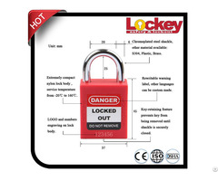 Short Mini Steel Shackle Thermoplastic Safety Padlock