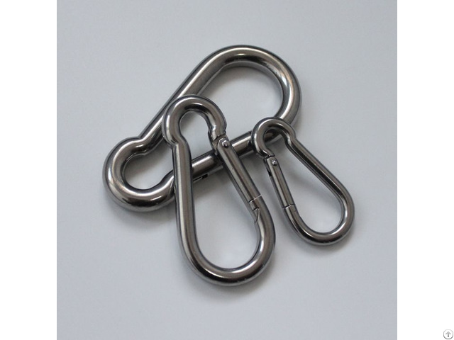 Safety Black Stainless Steel Snap Hooks