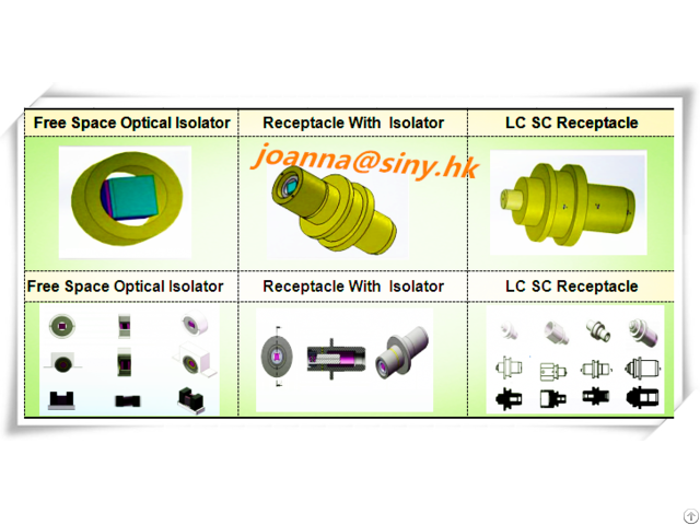 Free Space Optical Isolator For 10g 40g 100g Transceiver