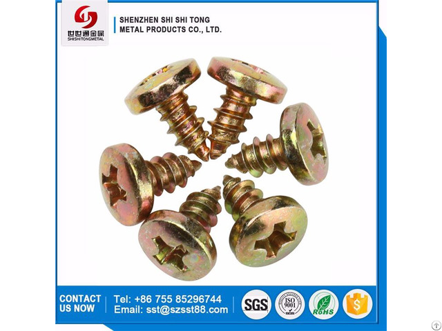 Color Zinc Plated Pan Philip Head Self Tapping Screws