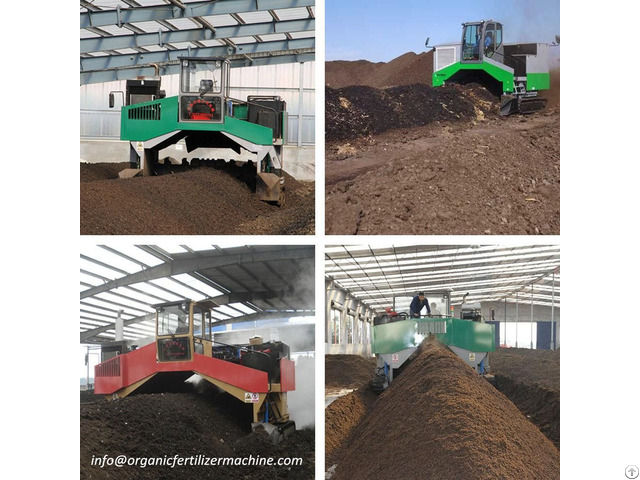 Compost Turner Machine For Waste Composting