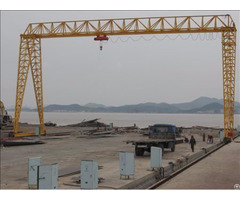 Customized 15 Ton Trussed Md Electric Hoist Single Girder Gantry Crane