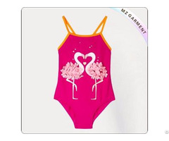 Kids Couple Flamingos Bathing Suit